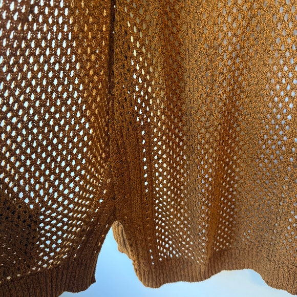 Maurice’s Brown Open-Knit Women's Sweater - Picture 3 of 9